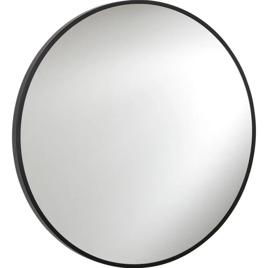 Badkamerspiegel Zwart Ø80 cm