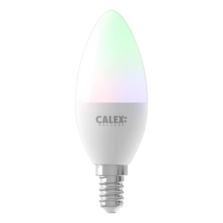 Calex Smart LED-kaarslamp RGB - wit - 5W