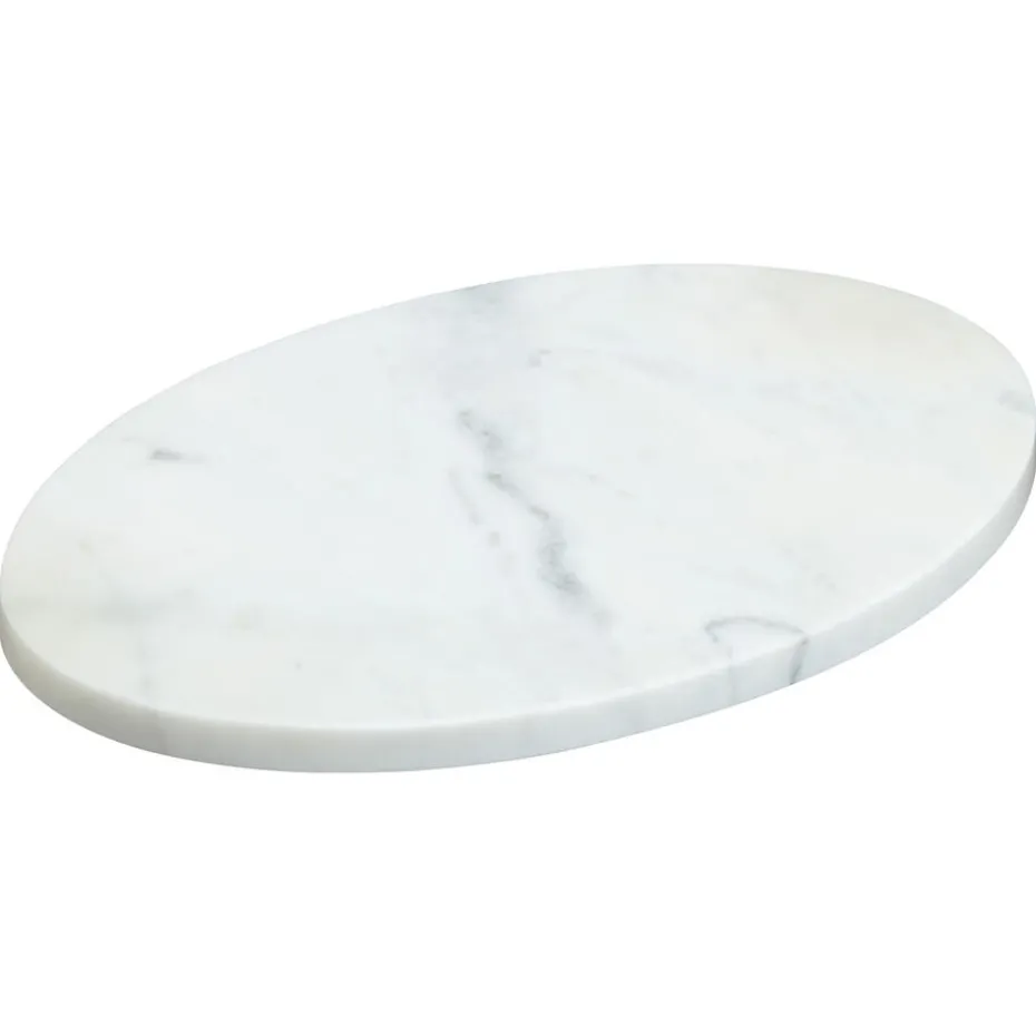 Decoratieplateau Organisch Marmer Wit - Ø30 cm