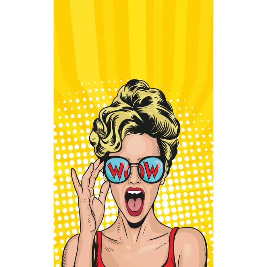 Fotobehang Pop Geel