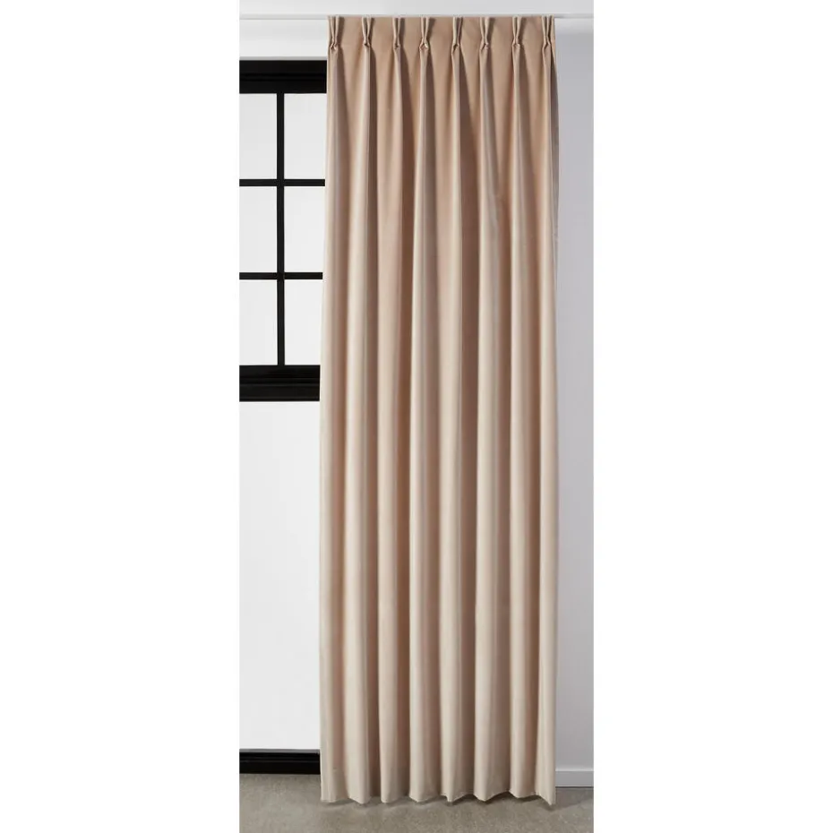 Gordijn Velours Romeo Ecru