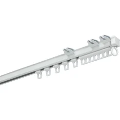 Gordijnrailset Wit Metaal 100 cm