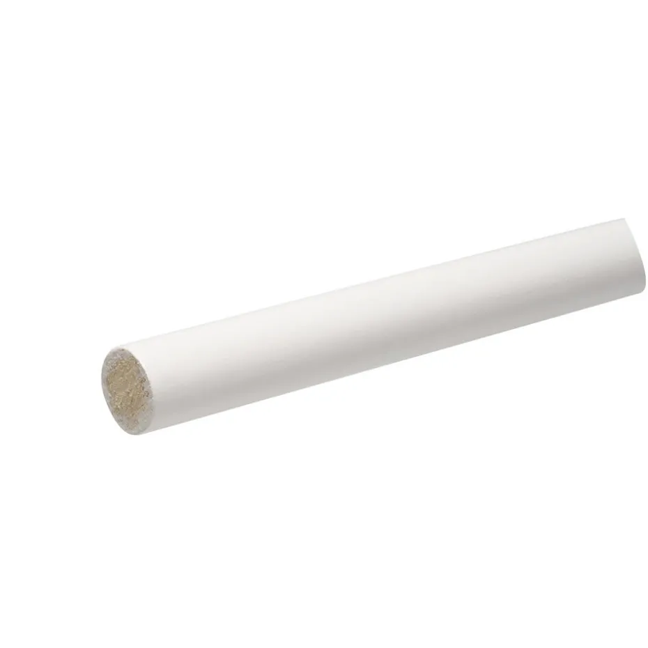 Gordijnroede 120 cm Wit Hout - Ø28mmn