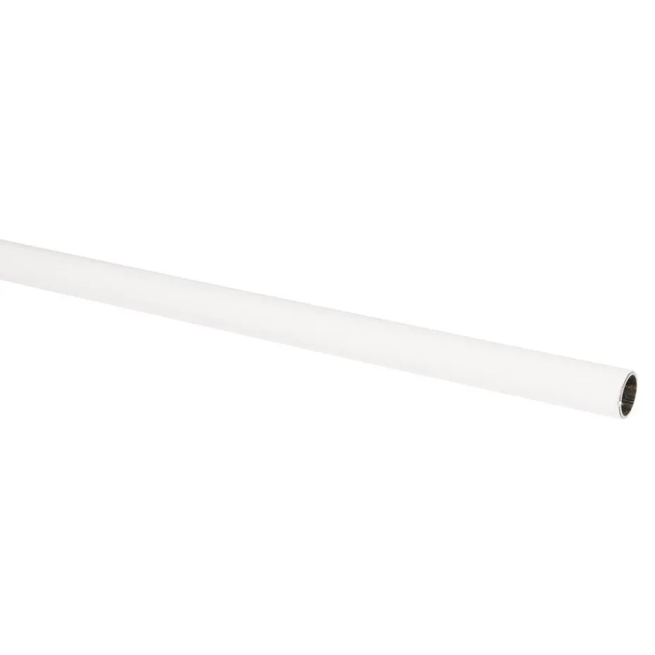 Gordijnroede 100 cm Wit Kunststof - Ø13mm
