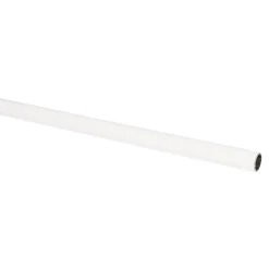 Gordijnroede 150 cm Wit Kunststof - Ø13mm