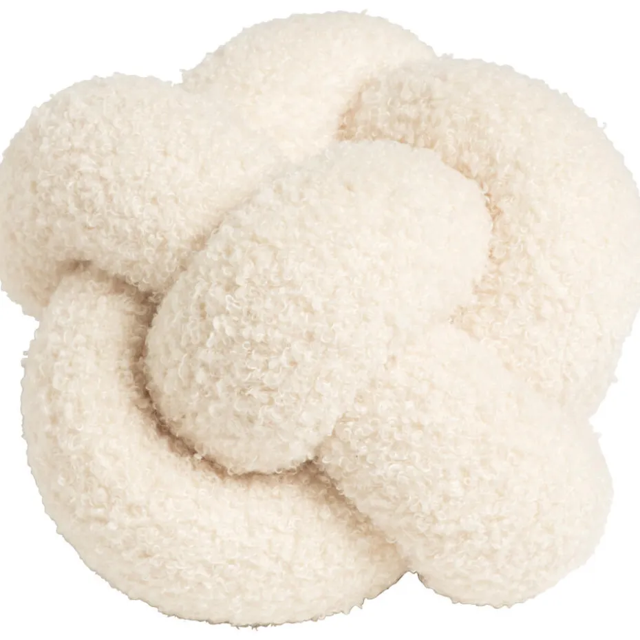 Kussen Knoop Wit Ø18 cm