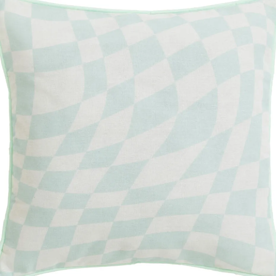 Kussen Wave Blocks Mint 45x45 cm