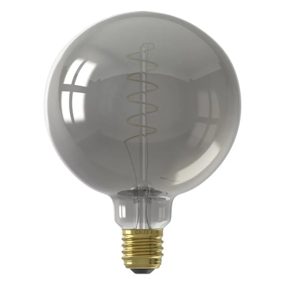 LED lamp 125 mm E27 4W Titanium Dimbaar