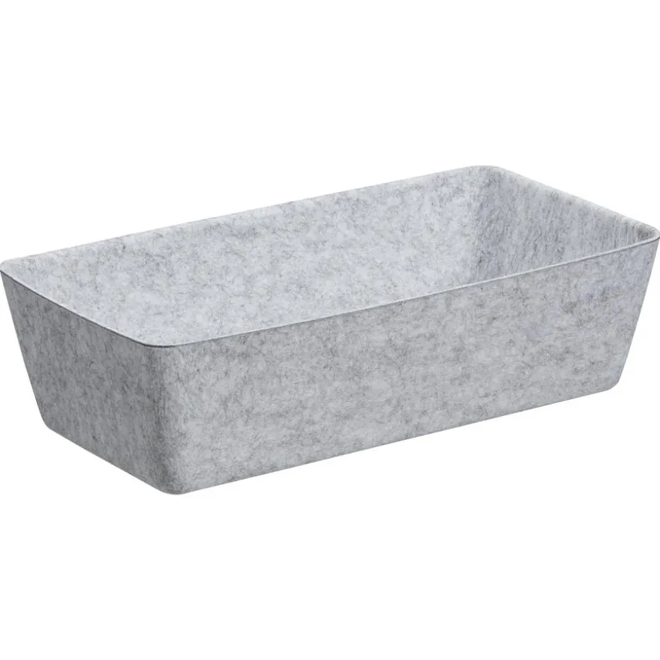 Opbergmand Vilt Grijs 38x18,5x10cm