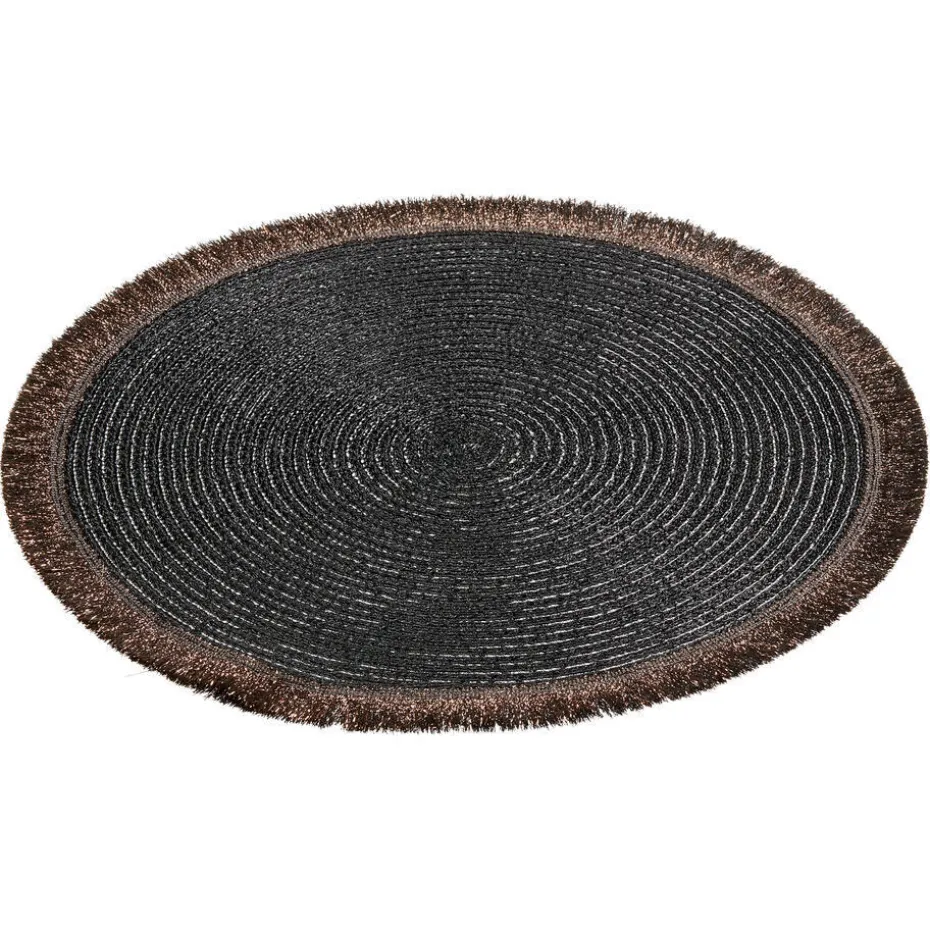 Placemat Rond Zwart