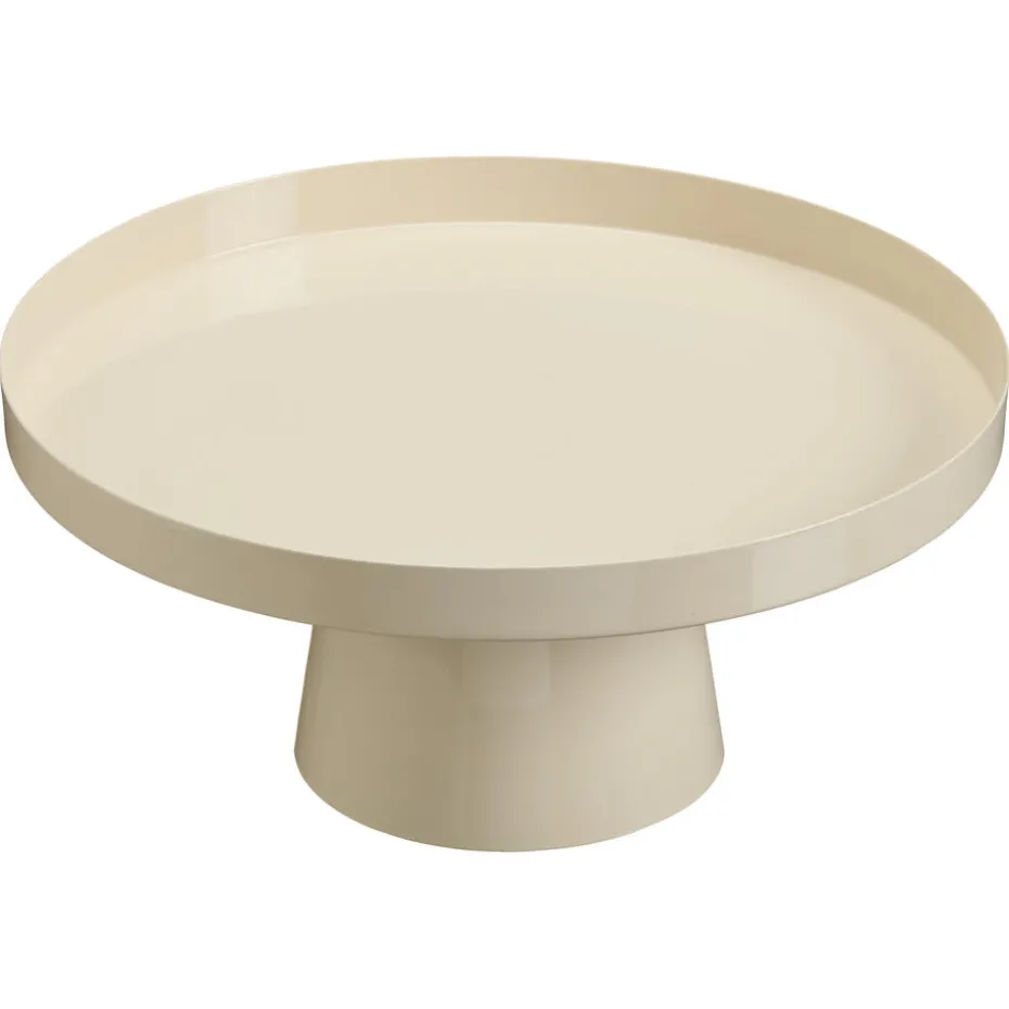 Plateau Op Voet Beige