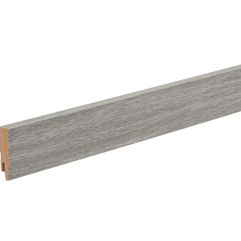 Plint Grijs Eiken MDF 6,5 cm