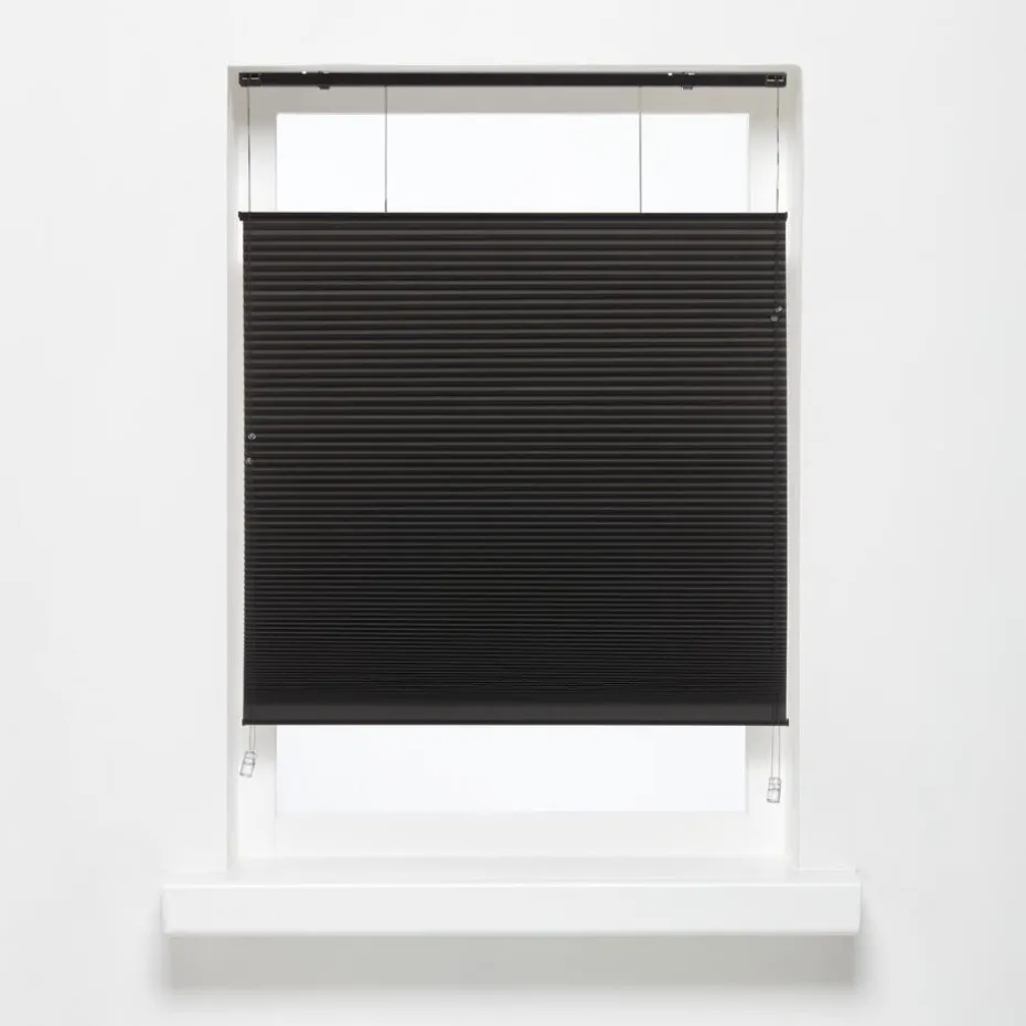 Plisségordijn Dae Zwart 80x175 cm