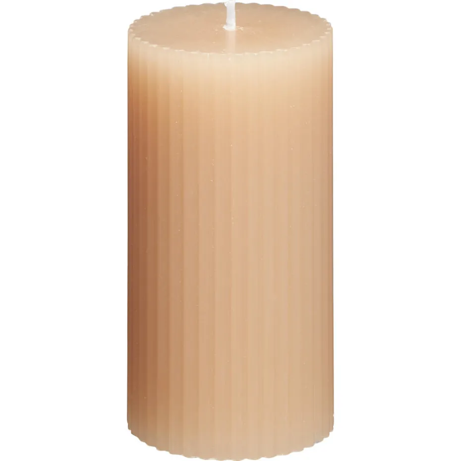Stompkaars Rustiek Ribbel Beige 10 cm